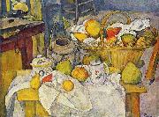 Paul Cezanne Stilleben mit Fruchtekorb Spain oil painting artist